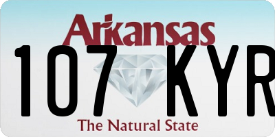 AR license plate 107KYR