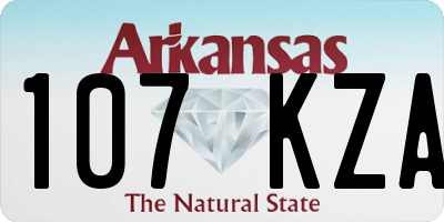 AR license plate 107KZA