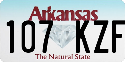 AR license plate 107KZF