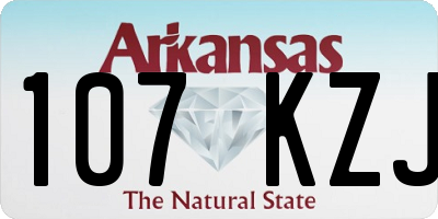 AR license plate 107KZJ