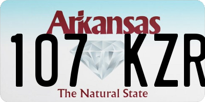 AR license plate 107KZR