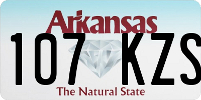 AR license plate 107KZS