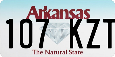 AR license plate 107KZT
