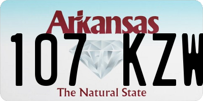 AR license plate 107KZW