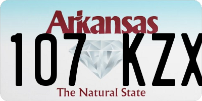 AR license plate 107KZX