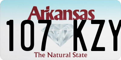 AR license plate 107KZY