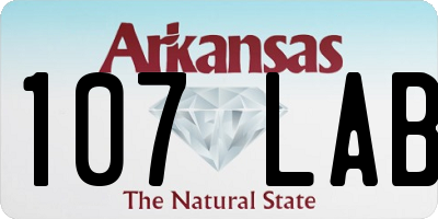 AR license plate 107LAB