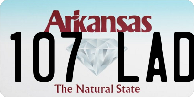AR license plate 107LAD