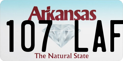 AR license plate 107LAF