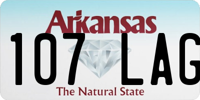 AR license plate 107LAG