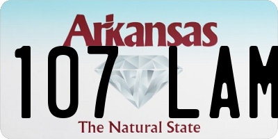 AR license plate 107LAM