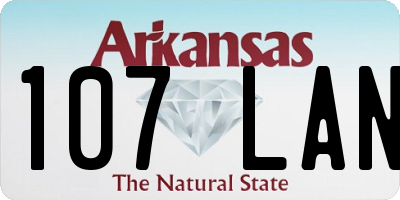AR license plate 107LAN