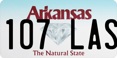 AR license plate 107LAS