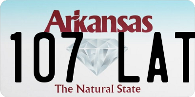 AR license plate 107LAT