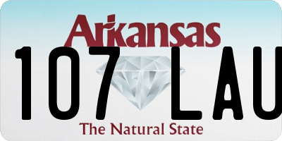 AR license plate 107LAU