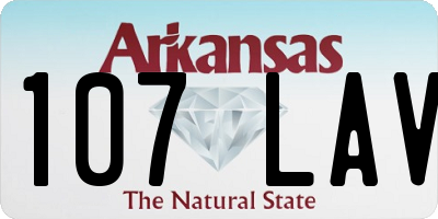 AR license plate 107LAV