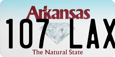 AR license plate 107LAX