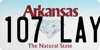 AR license plate 107LAY