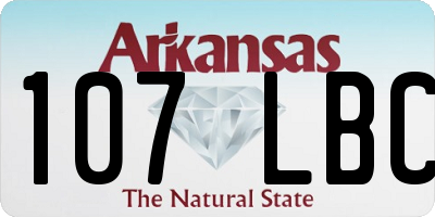 AR license plate 107LBC