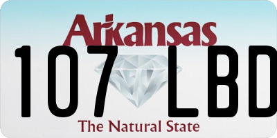 AR license plate 107LBD