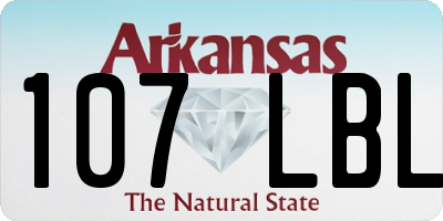 AR license plate 107LBL