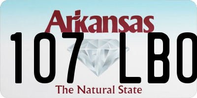 AR license plate 107LBO