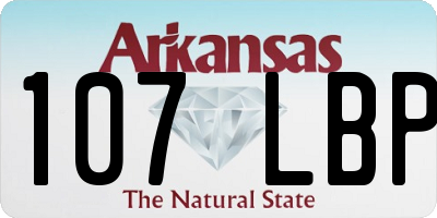 AR license plate 107LBP