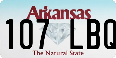 AR license plate 107LBQ