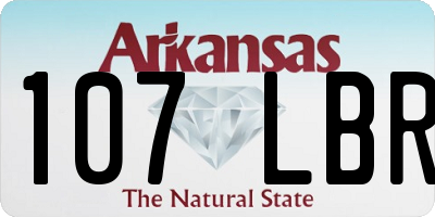 AR license plate 107LBR