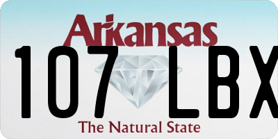 AR license plate 107LBX