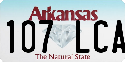AR license plate 107LCA