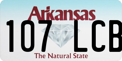 AR license plate 107LCB