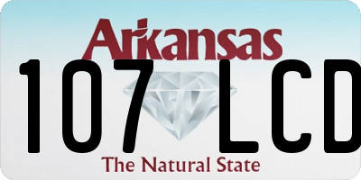 AR license plate 107LCD