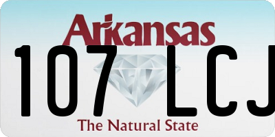 AR license plate 107LCJ