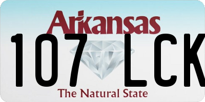 AR license plate 107LCK