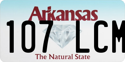 AR license plate 107LCM