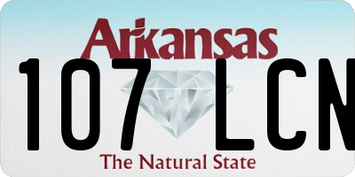 AR license plate 107LCN