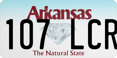 AR license plate 107LCR
