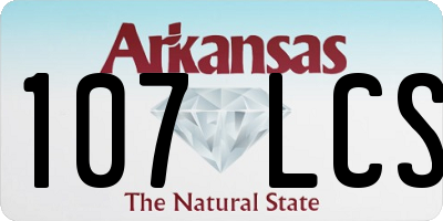 AR license plate 107LCS
