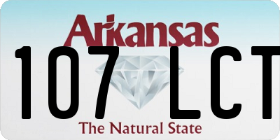 AR license plate 107LCT