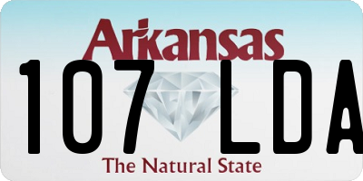 AR license plate 107LDA