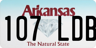 AR license plate 107LDB