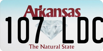 AR license plate 107LDC