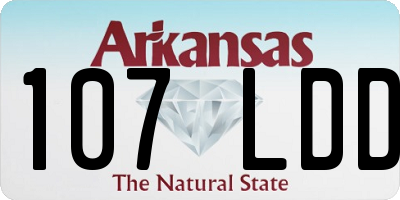 AR license plate 107LDD