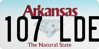 AR license plate 107LDE
