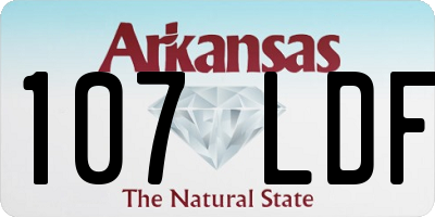 AR license plate 107LDF