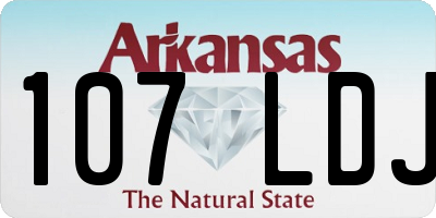 AR license plate 107LDJ