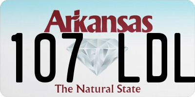 AR license plate 107LDL