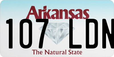 AR license plate 107LDN