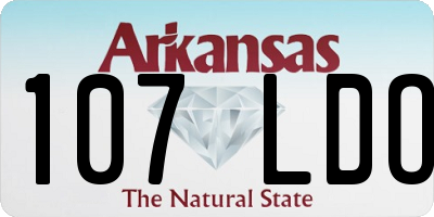 AR license plate 107LDO